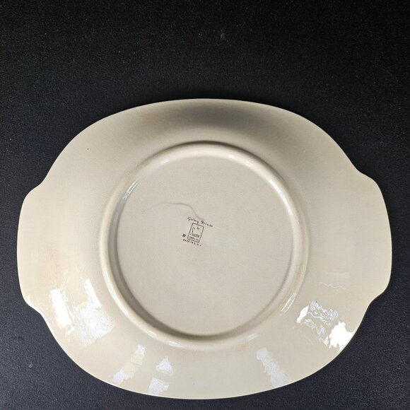 1940s Oval Salem China Serving Platter Tray Victory Post War Design - Picture 8 of 14